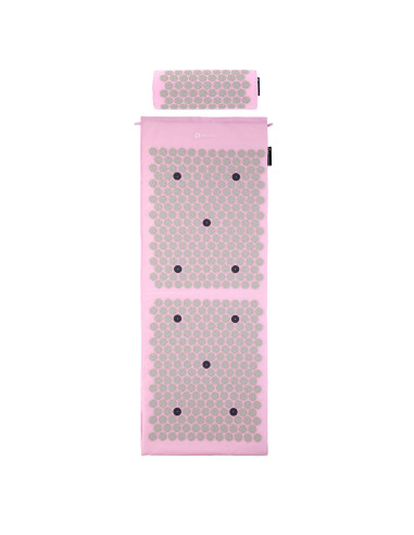 РОЗОВ КОМПЛЕКТ АКУПРЕСУРНА ПОСТИЛКА HMS PREMIUM