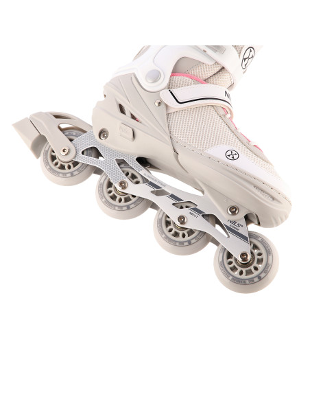 2-В-1 СИВО-РОЗОВ РАЗМЕР S(29-33) КЪНКИ СЪС СМЕНЯЕМО ХОКЕЙНО ОСТРИЕ NILS EXTREME