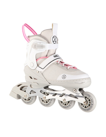 2-В-1 СИВО-РОЗОВ РАЗМЕР S(29-33) КЪНКИ СЪС СМЕНЯЕМО ХОКЕЙНО ОСТРИЕ NILS EXTREME