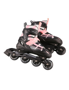 РОЗОВО-БЕЛИ РОЗОВО-БЕЛИ КЪНКИ 2 В 1 РАЗМЕР S(31-34) СЪС СМЕНЯЕМО ХОКЕЙНО ОСТРИЕ NILS EXTREME