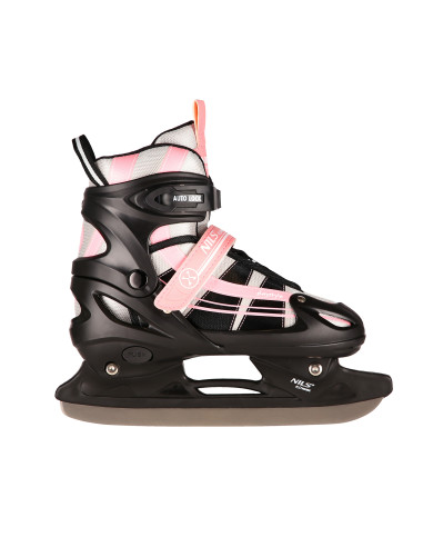 РОЗОВО-БЕЛИ РОЗОВО-БЕЛИ КЪНКИ 2 В 1 РАЗМЕР S(31-34) СЪС СМЕНЯЕМО ХОКЕЙНО ОСТРИЕ NILS EXTREME