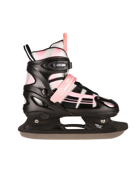 РОЗОВО-БЕЛИ РОЗОВО-БЕЛИ КЪНКИ 2 В 1 РАЗМЕР S(31-34) СЪС СМЕНЯЕМО ХОКЕЙНО ОСТРИЕ NILS EXTREME