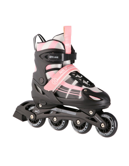 РОЗОВО-БЕЛИ РОЗОВО-БЕЛИ КЪНКИ 2 В 1 РАЗМЕР S(31-34) СЪС СМЕНЯЕМО ХОКЕЙНО ОСТРИЕ NILS EXTREME