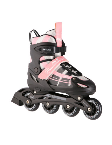 РОЗОВО-БЕЛИ РОЗОВО-БЕЛИ КЪНКИ 2 В 1 РАЗМЕР M (35-38) СЪС СМЕНЯЕМО ХОКЕЙНО ОСТРИЕ NILS EXTREME