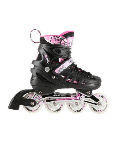 4-В-1 РОЗОВ LED КЪНКИ РАЗМЕР S(31-34) СЪС СМЕНЯЕМО ХОКЕЙНО ОСТРИЕ NILS EXTREME