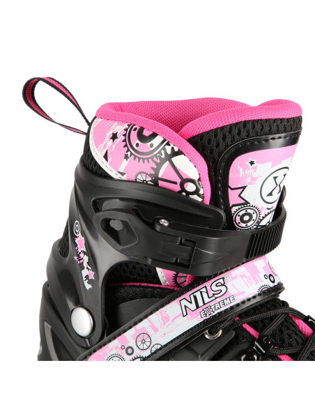 4-В-1 РОЗОВ LED КЪНКИ РАЗМЕР S(31-34) СЪС СМЕНЯЕМО ХОКЕЙНО ОСТРИЕ NILS EXTREME