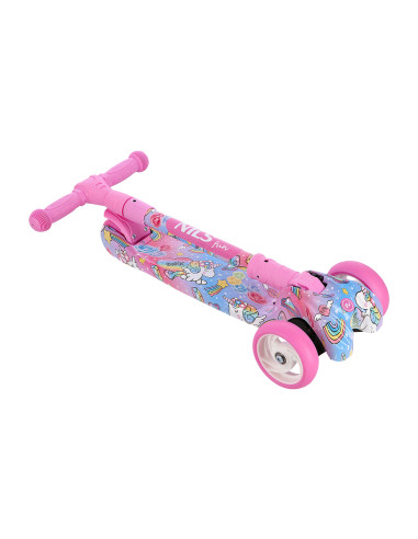 РОЗОВ ДЕТСКИ СКУТЕР NILS FUN