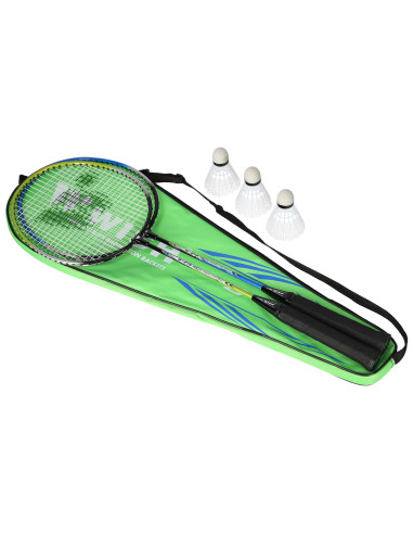 216K КОМПЛЕКТ С ХИЛКИ ЗА БАДМИНТОН + ТОПКИ ЗА ВОЛА 3 БР. ПОЖЕЛАНИЕ