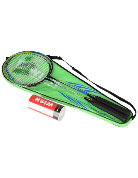 216K КОМПЛЕКТ С ХИЛКИ ЗА БАДМИНТОН + ТОПКИ ЗА ВОЛА 3 БР. ПОЖЕЛАНИЕ