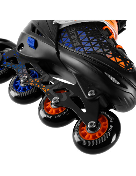 КЪНКИ 2-В-1 BRAVE BLUE РАЗМЕР S(29-33) СЪС СМЕНЯЕМОТО ХОКЕЙНО ОСТРИЕ NILS EXTREME