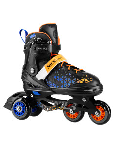 КЪНКИ 2-В-1 BRAVE BLUE РАЗМЕР M (34-38) СЪС СМЕНЯЕМОТО ХОКЕЙНО ОСТРИЕ NILS EXTREME