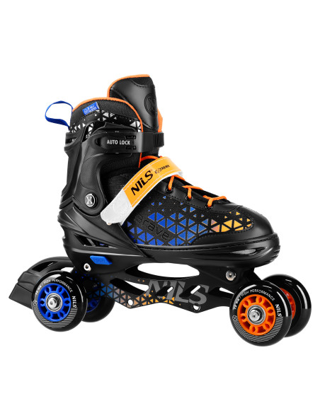 КЪНКИ 2-В-1 BRAVE BLUE РАЗМЕР M (34-38) СЪС СМЕНЯЕМОТО ХОКЕЙНО ОСТРИЕ NILS EXTREME