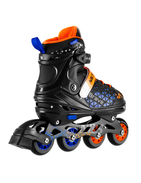 КЪНКИ 2-В-1 BRAVE BLUE РАЗМЕР M (34-38) СЪС СМЕНЯЕМОТО ХОКЕЙНО ОСТРИЕ NILS EXTREME