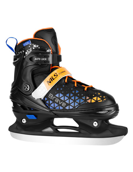 КЪНКИ 2-В-1 BRAVE BLUE РАЗМЕР M (34-38) СЪС СМЕНЯЕМОТО ХОКЕЙНО ОСТРИЕ NILS EXTREME