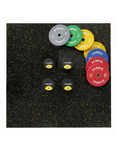 ГУМЕНА ПОДЛОЖКА ЗА ФИТНЕС ОБОРУДВАНЕ ЧЕРНО/ЖЪЛТО ВТОРИ ИЗБОР 2