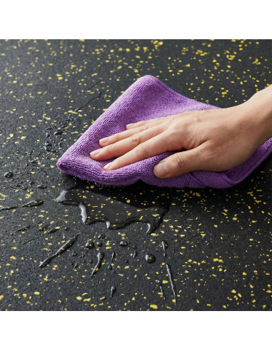 ГУМЕНА ПОДЛОЖКА ЗА ФИТНЕС ОБОРУДВАНЕ ЧЕРНО/ЖЪЛТО ВТОРИ ИЗБОР