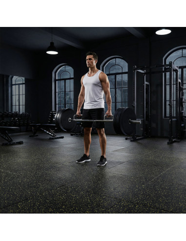 ГУМЕНА ПОДЛОЖКА ЗА ФИТНЕС ОБОРУДВАНЕ ЧЕРНО/ЖЪЛТО ВТОРИ ИЗБОР