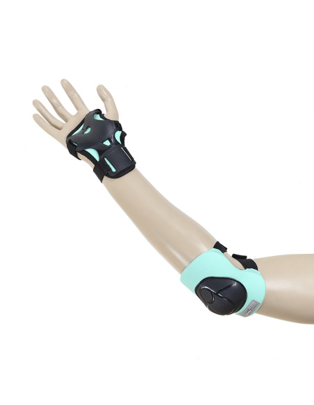 ЧЕРНО-МЕНТОВО ЗЕЛЕНО РАЗМЕР XS КОМПЛЕКТ ПРОТЕКТОРИ NILS EXTREME