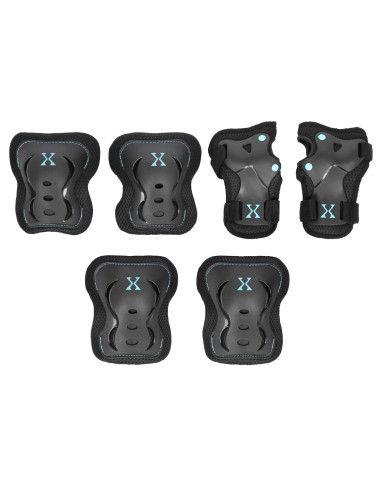 ЧЕРНО-МЕНТОВО ЗЕЛЕН КОМПЛЕКТ ПРОТЕКТОРИ NILS EXTREME РАЗМЕР M