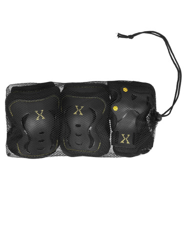 ЧЕРНО-ЖЪЛТ КОМПЛЕКТ ПРОТЕКТОРИ NILS EXTREME РАЗМЕР S