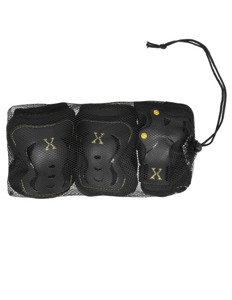 ЧЕРНО-ЖЪЛТ КОМПЛЕКТ ПРОТЕКТОРИ NILS EXTREME РАЗМЕР L