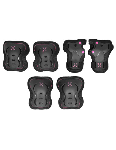 ЧЕРНО-РОЗОВ КОМПЛЕКТ РАЗМЕР XL ОТ NILS EXTREME PROTECTORS