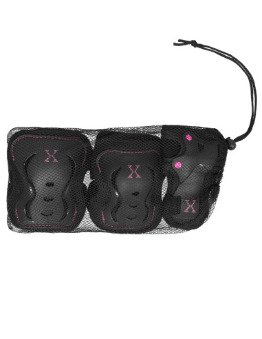 ЧЕРНО-РОЗОВ КОМПЛЕКТ РАЗМЕР XL ОТ NILS EXTREME PROTECTORS