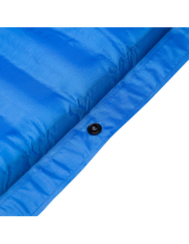 СИНЯ САМОНАДУВАЩА ПОСТИЛКА С ВЪЗГЛАВНИЦАТА NILS CAMP