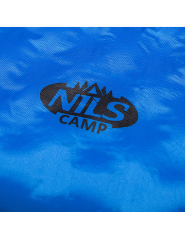 СИНЯ САМОНАДУВАЩА ПОСТИЛКА С ВЪЗГЛАВНИЦАТА NILS CAMP