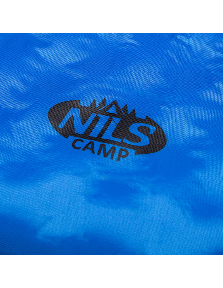 СИНЯ САМОНАДУВАЩА ПОСТИЛКА С ВЪЗГЛАВНИЦАТА NILS CAMP