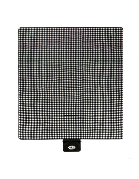 ОДЕЯЛО ЗА ПИКНИК БЯЛО-ЧЕРНО 300x200 СМ PE + ALU NILS CAMP