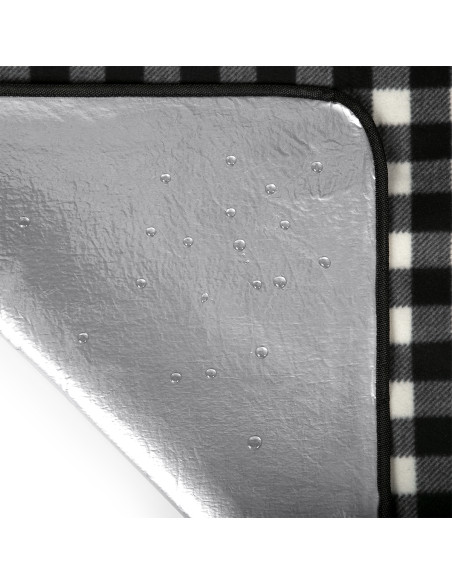 ОДЕЯЛО ЗА ПИКНИК БЯЛО-ЧЕРНО 300x200 СМ PE + ALU NILS CAMP