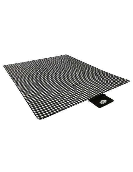 ОДЕЯЛО ЗА ПИКНИК БЯЛО-ЧЕРНО 300x200 СМ PE + ALU NILS CAMP