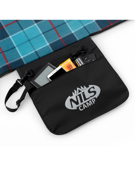 ОДЕЯЛО ЗА ПИКНИК КАРИРАНО СИНЬО 250x200 PE ALU NILS CAMP