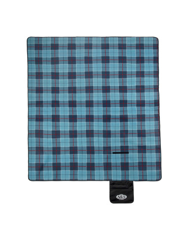 ОДЕЯЛО ЗА ПИКНИК КАРИРАНО СИНЬО 250x200 PE ALU NILS CAMP
