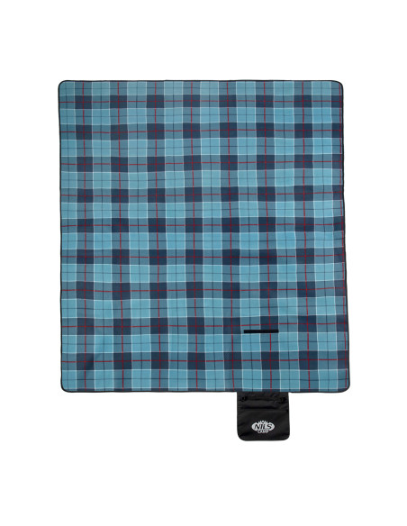 ОДЕЯЛО ЗА ПИКНИК КАРИРАНО СИНЬО 250x200 PE ALU NILS CAMP