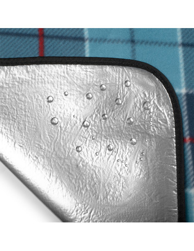 ОДЕЯЛО ЗА ПИКНИК КАРИРАНО СИНЬО 250x200 PE ALU NILS CAMP