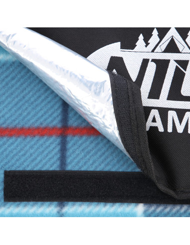 ОДЕЯЛО ЗА ПИКНИК КАРИРАНО СИНЬО 250x200 PE ALU NILS CAMP