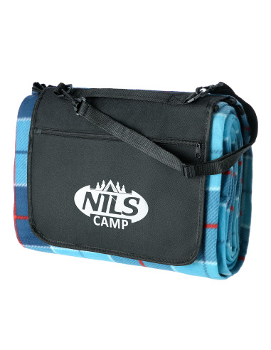 ОДЕЯЛО ЗА ПИКНИК КАРИРАНО СИНЬО 250x200 PE ALU NILS CAMP
