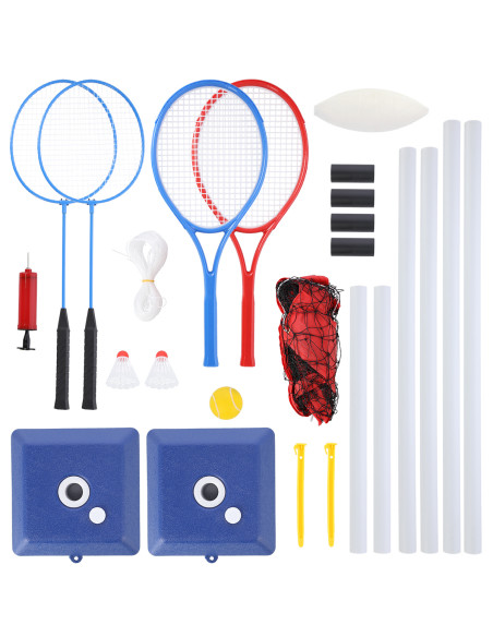 МРЕЖА С КОМПЛЕКТ ЗА ТЕНИС, БАДМИНТОН, ВОЛЕЙБОЛ NILS