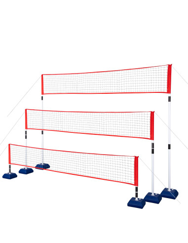 МРЕЖА С КОМПЛЕКТ ЗА ТЕНИС, БАДМИНТОН, ВОЛЕЙБОЛ NILS