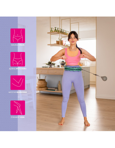 ЗЕЛЕН ХУЛА ОБРУЧ С ГРАВИТАЦИОННА ТОПКА И БРОЯД