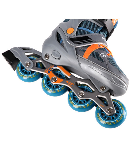 СИВО-ОРАНЖЕВ РАЗМЕР M (35-38) РОЛЕРКИ NILS EXTREME