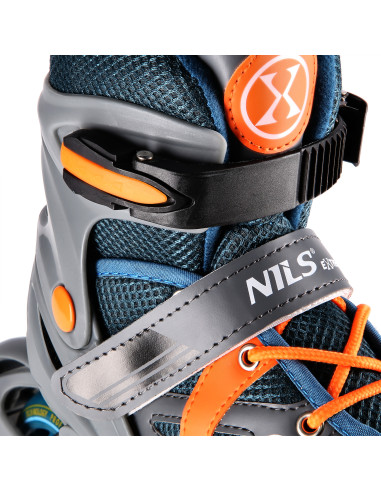 СИВО-ОРАНЖЕВ РАЗМЕР M (35-38) РОЛЕРКИ NILS EXTREME