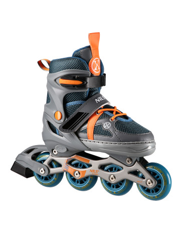 СИВО-ОРАНЖЕВ РАЗМЕР M (35-38) РОЛЕРКИ NILS EXTREME