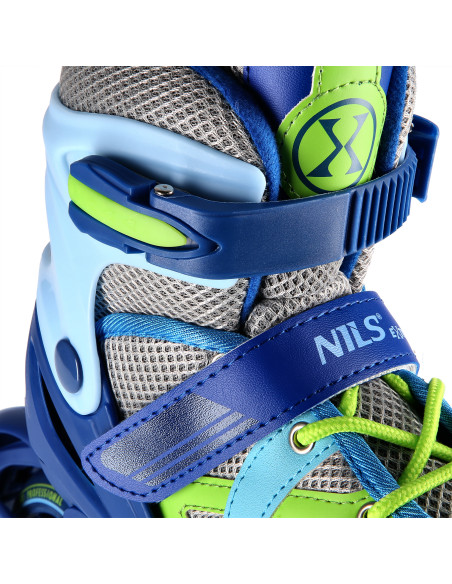 СИНЬО-ЗЕЛЕНИ РАЗМЕР S (31-34) РОЛЕРКИ NILS EXTREME