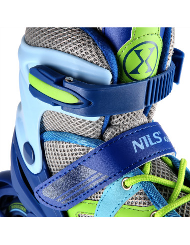 СИНЬО-ЗЕЛЕН РАЗМЕР M (35-38) РОЛЕРКИ NILS EXTREME
