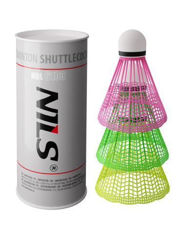 ТОПКИ ЗА БАДМИНТОН НАЙЛОН МНОГОЦВЕТНИ 3 БР. НИЛС