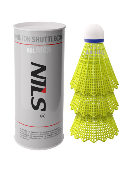 ТОПКИ ЗА БАДМИНТОН, НАЙЛОНОВИ, ПАКЕТ ОТ 3 БРОЯ, NILS