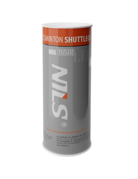 Найлонови топки за мечове, LED, кросминтън, NILS, 5 бр.